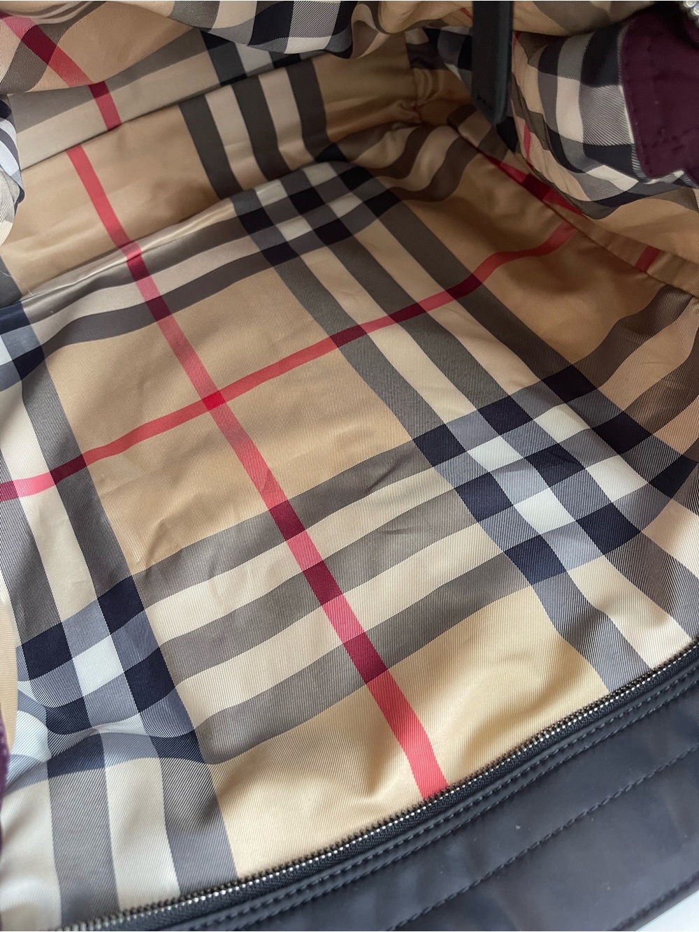 Burberry Buckleigh purple nylon tote bag - Picture 14 of 16